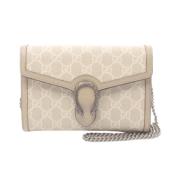 Pre-owned Leather gucci-bags Gucci Vintage , Beige , Dames