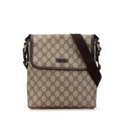 Pre-owned Leather gucci-bags Gucci Vintage , Beige , Dames