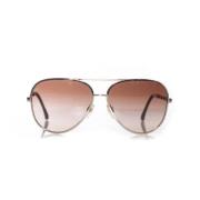 Pre-owned Metal sunglasses Chanel Vintage , Brown , Heren