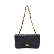 Pre-owned Leather chanel-bags Chanel Vintage , Black , Dames