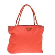 Pre-owned Nylon handbags Prada Vintage , Orange , Dames