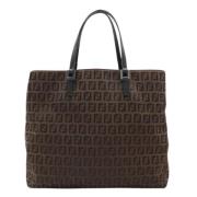 Pre-owned Canvas fendi-bags Fendi Vintage , Brown , Dames