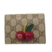 Pre-owned Plastic wallets Gucci Vintage , Brown , Dames