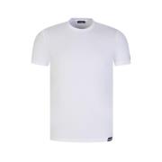 Icon T-Shirt voor Heren - Wit/Blauw Dsquared2 , White , Heren