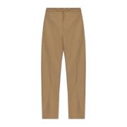 Broek met logo Jil Sander , Beige , Heren