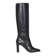 Zwarte Instaplaarzen met T-Vormig Detail Tom Ford , Black , Dames