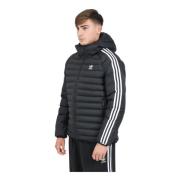 Zwarte Puff Hooded Jas Adidas Originals , Black , Heren