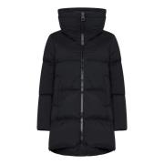 Zwarte Gewatteerde Winterjas Herno , Black , Dames