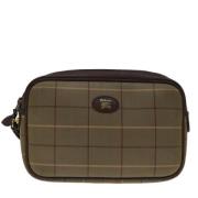 Pre-owned Canvas clutches Burberry Vintage , Beige , Dames