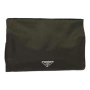 Pre-owned Fabric clutches Prada Vintage , Green , Dames