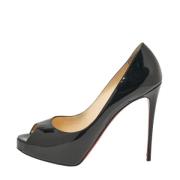 Pre-owned Leather heels Christian Louboutin Pre-owned , Black , Dames