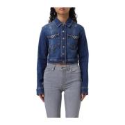 Korte Denimjas met Slim Fit Liu Jo , Blue , Dames