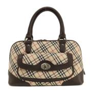 Pre-owned Canvas handbags Burberry Vintage , Brown , Dames