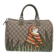 Pre-owned Canvas gucci-bags Gucci Vintage , Beige , Dames