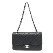 Pre-owned Leather chanel-bags Chanel Vintage , Black , Dames