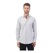 Verticaal Gestreept Slim Fit Overhemd Hugo Boss , Gray , Heren