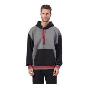 Grijze hoodie met voorzaklogo Hugo Boss , Gray , Heren