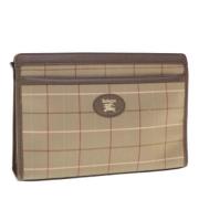 Pre-owned Fabric clutches Burberry Vintage , Beige , Dames