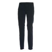 Blauwe Regular Broek Verhoog Stijl Dondup , Blue , Heren