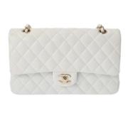 Pre-owned Leather chanel-bags Chanel Vintage , White , Dames