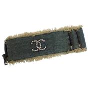 Pre-owned Denim chanel-jewelry Chanel Vintage , Blue , Dames