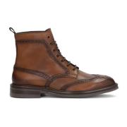 Bruine veterschoenen met brogue decoratie Kazar , Brown , Heren