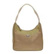 Pre-owned Fabric prada-bags Prada Vintage , Beige , Dames