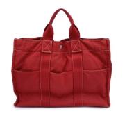 Pre-owned Leather handbags Hermès Vintage , Red , Dames