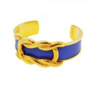 Pre-owned Metal bracelets Hermès Vintage , Yellow , Dames