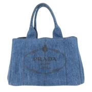 Pre-owned Denim prada-bags Prada Vintage , Blue , Dames