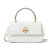 Diamantgestikte Nappa Leren Tas Tory Burch , White , Dames