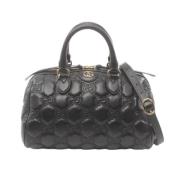 Pre-owned Leather gucci-bags Gucci Vintage , Black , Dames