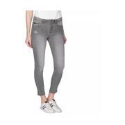 Ripped Skinny Jeans YES ZEE , Gray , Dames