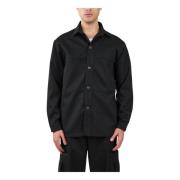 Carlos Wollen Overshirt Met Knoopsluiting Nine In The Morning , Black ...