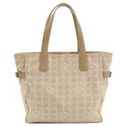 Pre-owned Canvas chanel-bags Chanel Vintage , Beige , Dames