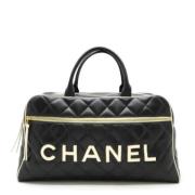 Pre-owned Leather chanel-bags Chanel Vintage , Black , Dames