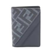 Pre-owned Coated canvas wallets Fendi Vintage , Blue , Heren