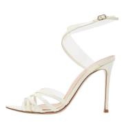 Pre-owned Leather sandals Gianvito Rossi Pre-owned , White , Dames