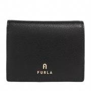 Compacte Portemonnee Bifold Munt Zwart Furla , Black , Dames