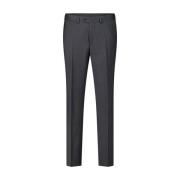 Slim Fit Wollen Pantalon Eduard Dressler , Gray , Heren