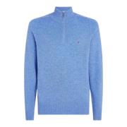 Wollen half-zip trui Tommy Hilfiger , Blue , Heren