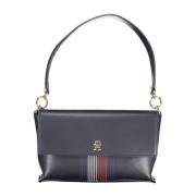 Blauwe Polyethyleen Schoudertas met Band Tommy Hilfiger , Blue , Dames