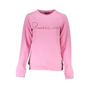 Geborduurde Sweater met Ronde Hals Cavalli Class , Pink , Dames