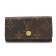 Pre-owned Canvas key-holders Louis Vuitton Vintage , Brown , Dames