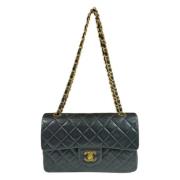 Pre-owned Leather chanel-bags Chanel Vintage , Black , Dames