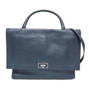 Pre-owned Leather handbags Givenchy Pre-owned , Blue , Dames