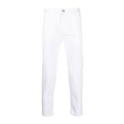 Witte Slim Jeans met Logopatch PT Torino , White , Heren