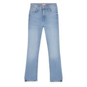 Stretch katoenen jeans met contraststiksels Mother , Blue , Dames