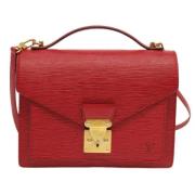 Pre-owned Leather louis-vuitton-bags Louis Vuitton Vintage , Red , Dam...