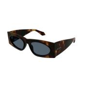 Blauwe Havana Zonnebril Alaïa , Brown , Unisex